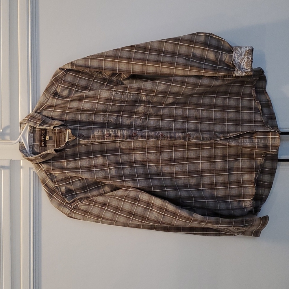 Stetson Long Sleeve Button Down Short